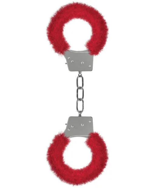 Ouch Beginners Handcuffs Furry Red Ouch Vibrators Ouch Beginners Handcuffs Furry Red Ouch Vibrators