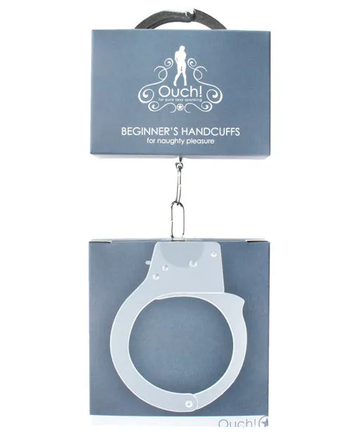 Ouch Couples Ouch Beginners Handcuffs Metal Silver