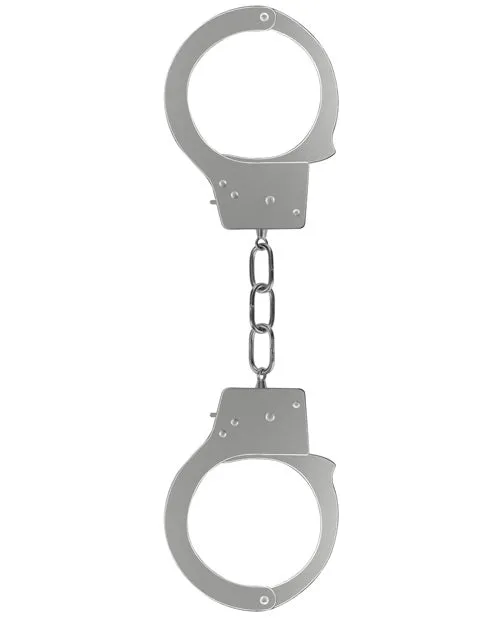 Ouch Couples Ouch Beginners Handcuffs Metal Silver Ouch Couples Ouch Beginners Handcuffs Metal Silver