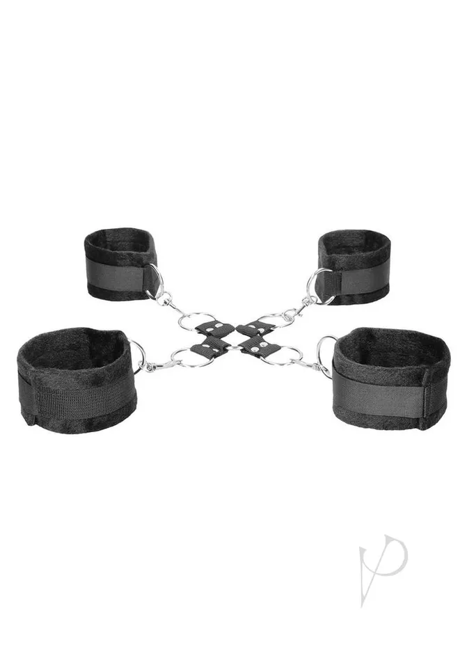 Ouch Couples Ouch Velcro Hogtie with Hand and Ankle Cuffs Black Ouch Couples Ouch Velcro Hogtie with Hand and Ankle Cuffs Black