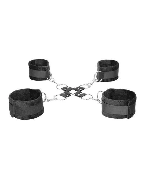 Ouch Couples Ouch Velcro Hogtie with Hand and Ankle Cuffs Black Ouch Couples Ouch Velcro Hogtie with Hand and Ankle Cuffs Black