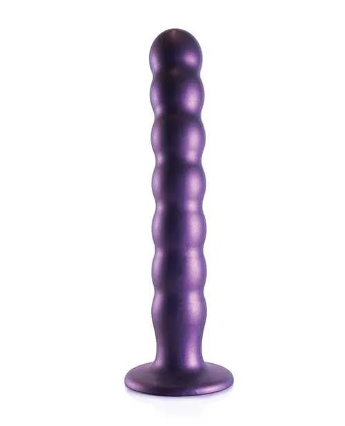 Ouch Female Sex Toys Ouch Beaded GSpot Silicone Dildo 8in Metallic Purple Ouch Female Sex Toys Ouch Beaded GSpot Silicone Dildo 8in Metallic Purple