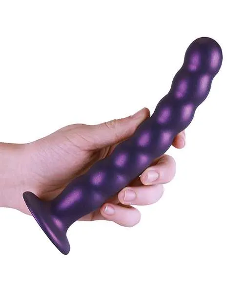 Ouch Female Sex Toys Ouch Beaded GSpot Silicone Dildo 8in Metallic Purple Ouch Female Sex Toys Ouch Beaded GSpot Silicone Dildo 8in Metallic Purple