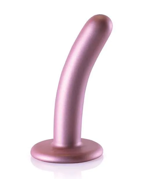 Ouch Female Sex Toys Ouch Smooth GSpot Silicone Dildo 5in Metallic Rose Gold Ouch Female Sex Toys Ouch Smooth GSpot Silicone Dildo 5in Metallic Rose Gold