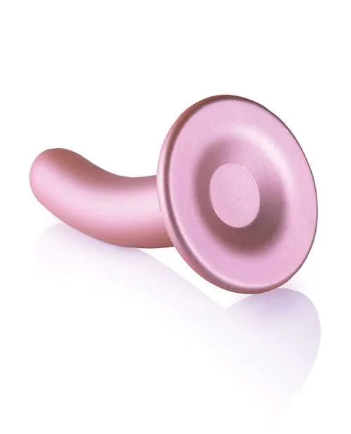 Ouch Female Sex Toys Ouch Smooth GSpot Silicone Dildo 5in Metallic Rose Gold Ouch Female Sex Toys Ouch Smooth GSpot Silicone Dildo 5in Metallic Rose Gold
