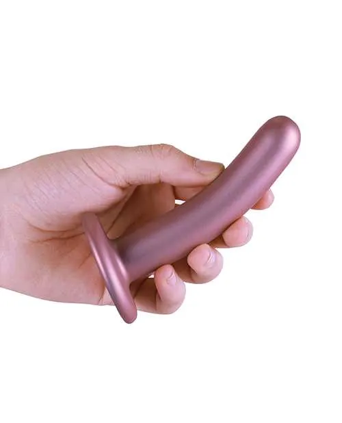 Ouch Female Sex Toys Ouch Smooth GSpot Silicone Dildo 5in Metallic Rose Gold Ouch Female Sex Toys Ouch Smooth GSpot Silicone Dildo 5in Metallic Rose Gold