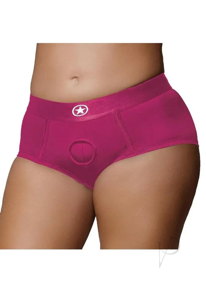 Ouch Female Sex Toys Ouch Vibrating StrapOn Brief Rechargeable XL2XL Pink Ouch Female Sex Toys Ouch Vibrating StrapOn Brief Rechargeable XL2XL Pink
