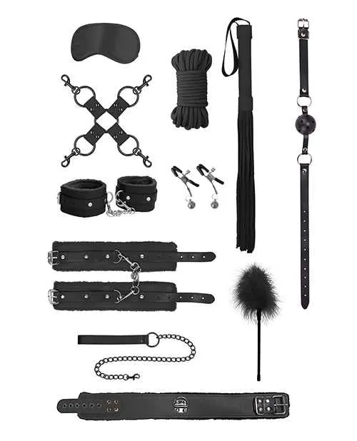 Ouch Intermediate Bondage Kit Black Ouch Kits Couples Ouch Intermediate Bondage Kit Black Ouch Kits Couples