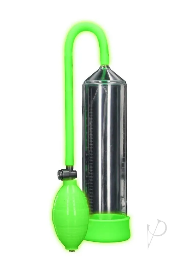 Ouch Ouch Classic Penis Pump Glow in the Dark Green Male Sex Toys Ouch Ouch Classic Penis Pump Glow in the Dark Green Male Sex Toys
