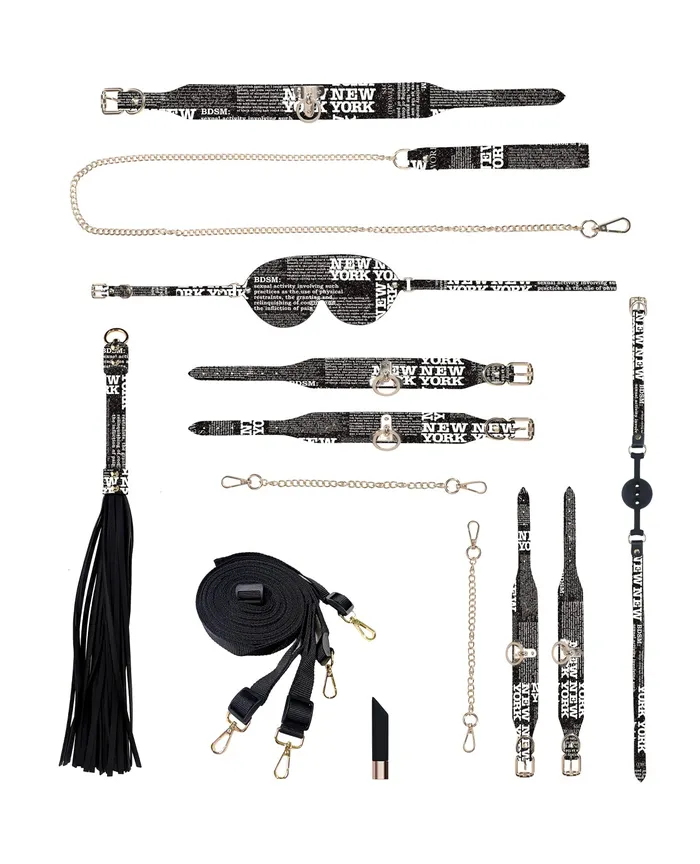 Ouch Ouch NY Collection Kit with Bag Black Couples Ouch Ouch NY Collection Kit with Bag Black Couples