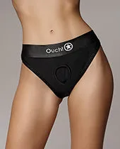 Ouch Ouch Vibrating StrapOn Hipster with Rechargeable Bullet XSSM Black Female Sex Toys Ouch Ouch Vibrating StrapOn Hipster with Rechargeable Bullet XSSM Black Female Sex Toys