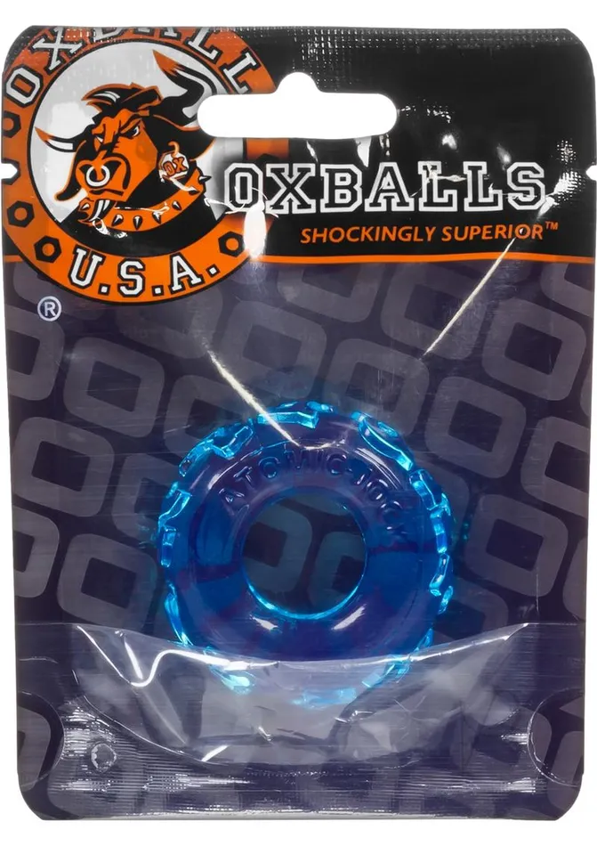 Oxballs Atomic Jock Jelly Bean Cock Ring Blue Oxballs Male Sex Toys