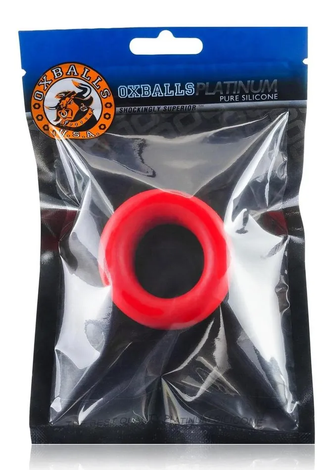 Oxballs Dildos Oxballs Atomic Jock BallsT Silicone Ball Stretcher Red