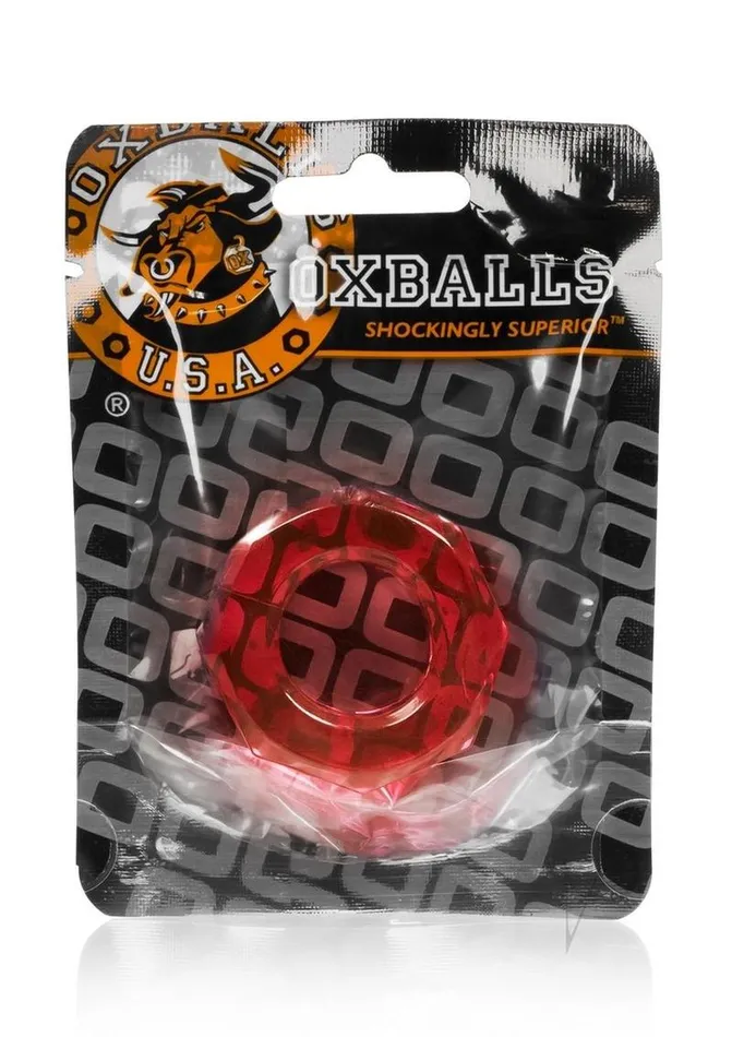 Oxballs Male Sex Toys Oxballs Atomic Jock Humpballs Cock Ring Red