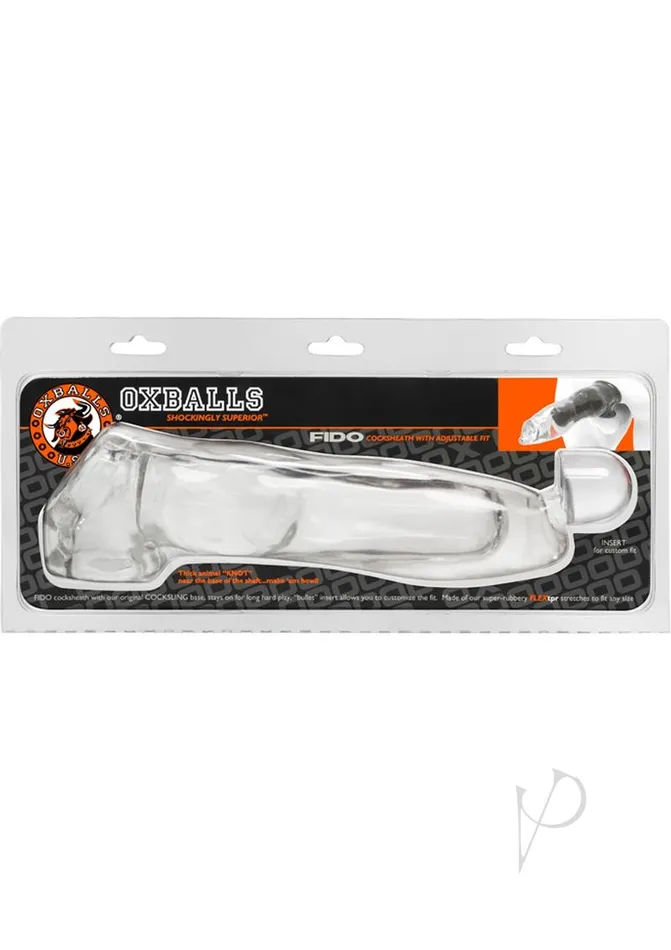 Oxballs Male Sex Toys Oxballs Fido Cock Sheath Penis Sleeve Clear