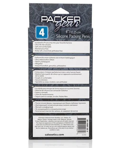Packer Gear 4 Silicone Packing Penis Brown Packer Gear Male Sex Toys