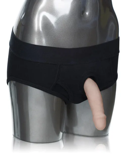 Packer Gear Brief Harness ML Black Packer Gear Female Sex Toys