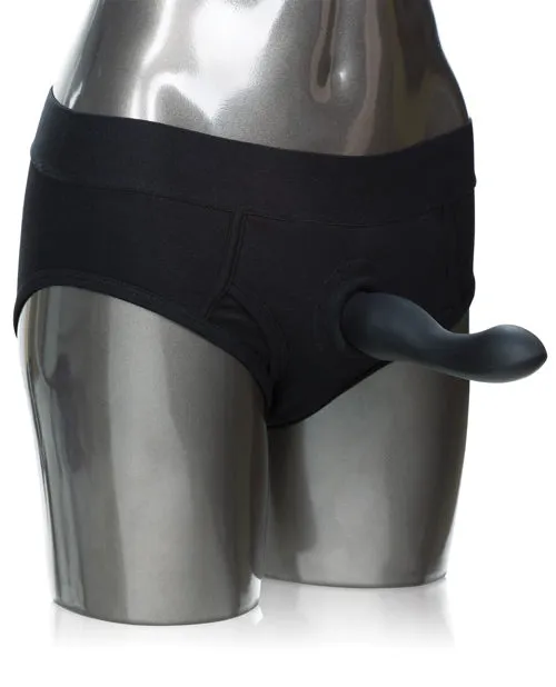 Packer Gear Brief Harness ML Black Packer Gear Female Sex Toys