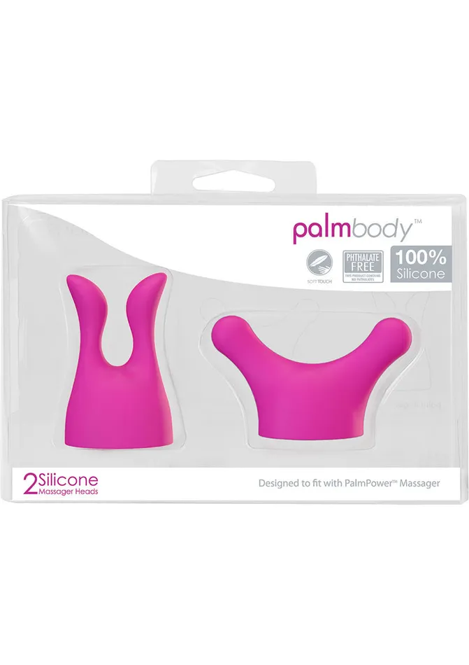 Palmpower Female Sex Toys PalmBody Silicone Massager Head Attachment 2 Per Pack Pink Palmpower Female Sex Toys PalmBody Silicone Massager Head Attachment 2 Per Pack Pink