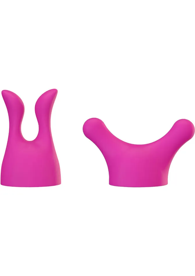 Palmpower Female Sex Toys PalmBody Silicone Massager Head Attachment 2 Per Pack Pink