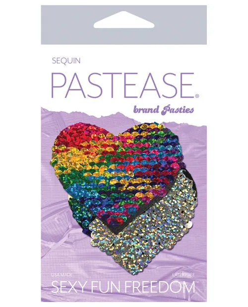 Pastease Anal Pastease Premium Color Changing Flip Sequins Heart Rainbow OS Pastease Anal Pastease Premium Color Changing Flip Sequins Heart Rainbow OS