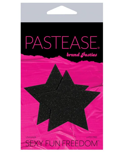 Pastease Anal Pastease Premium Glitter Star Black OS Pastease Anal Pastease Premium Glitter Star Black OS