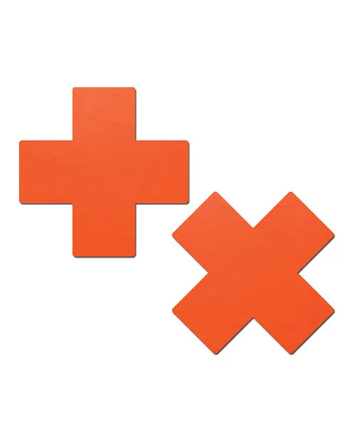 Pastease Pastease Basic Plus X Black Light Reactive Neon Orange OS Anal