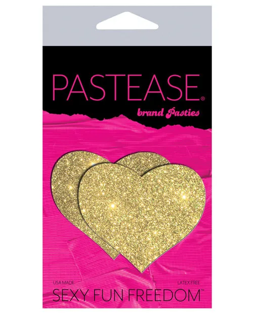 Pastease Premium Glitter Heart Gold OS Pastease Anal