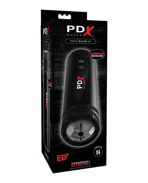 PDX Elite Moto Bator X Rechargeable Masturbator Black Pdx Elite Male Sex Toys