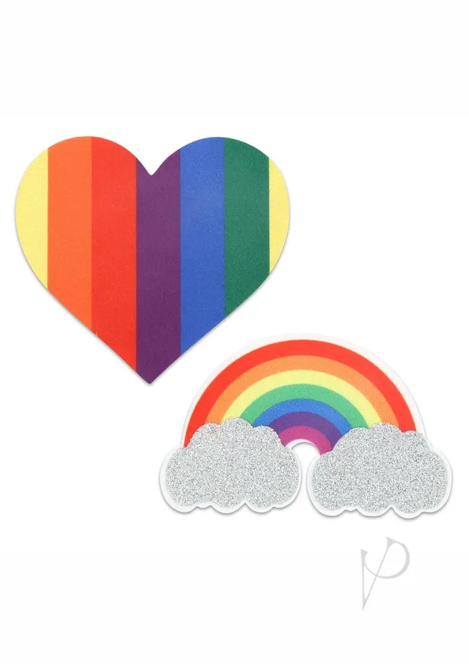 Peekaboo Vibrators Peekaboo Pride Glitter Rainbows and Hearts Pasties Rainbow Peekaboo Vibrators Peekaboo Pride Glitter Rainbows and Hearts Pasties Rainbow