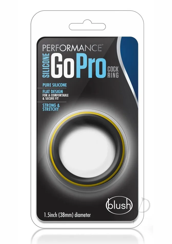 Performance Male Sex Toys Performance Silicone Go Pro Cock Ring BlackGold