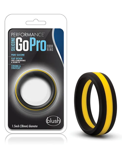 Performance Male Sex Toys Performance Silicone Go Pro Cock Ring BlackGold