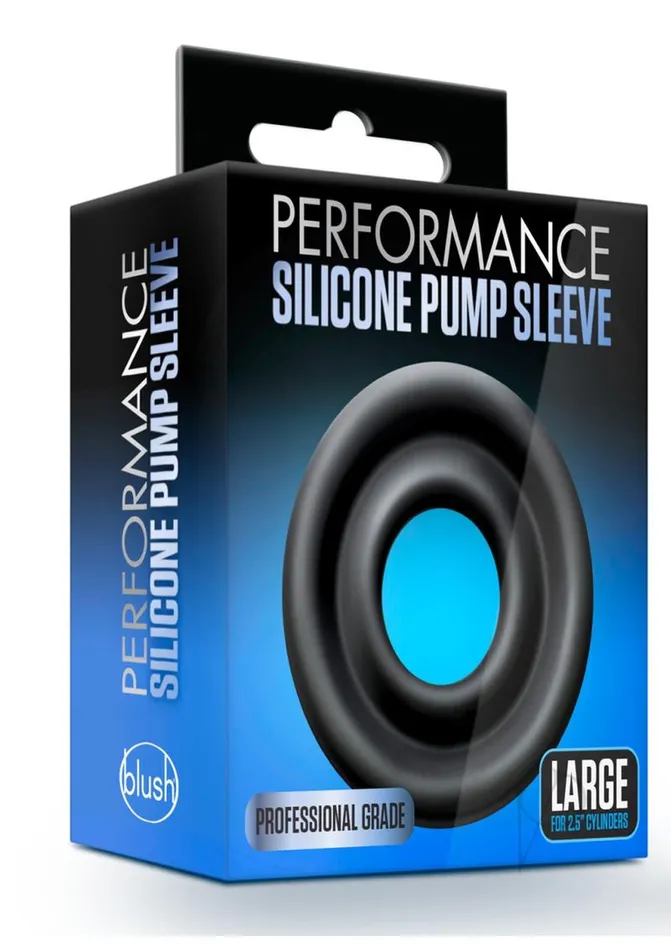 Performance Male Sex Toys Performance Silicone Pump Sleeve Large Black