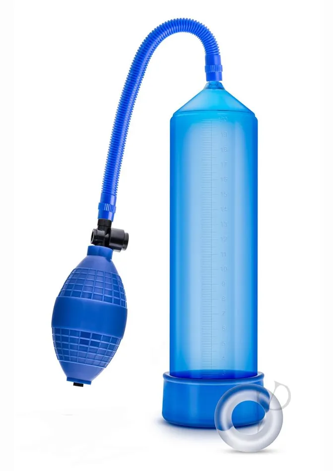 Performance VX101 Male Enhancement Pump 95in Blue Performance Male Sex Toys