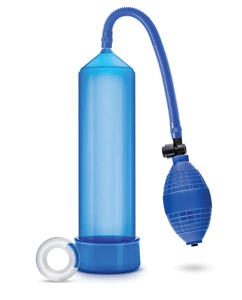 Performance VX101 Male Enhancement Pump 95in Blue Performance Male Sex Toys