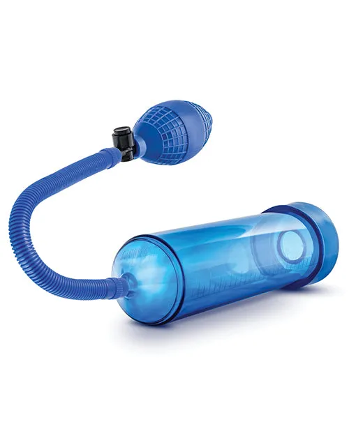 Performance VX101 Male Enhancement Pump 95in Blue Performance Male Sex Toys