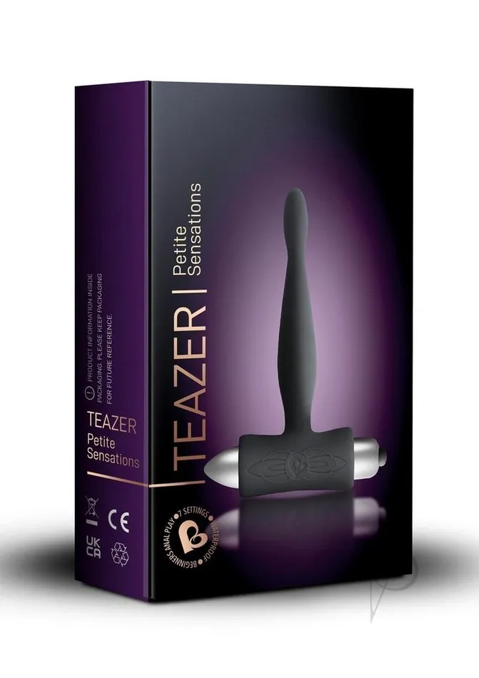 Petite Sensations Teazer Silicone Anal Stimulator Black Rocks Off Anal