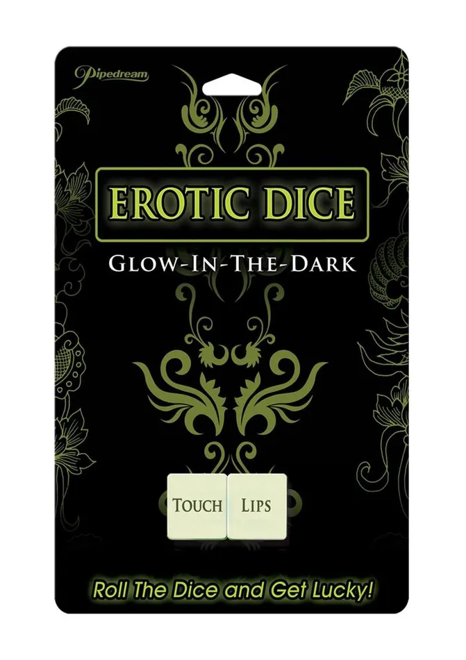 Pipedream Dildos Erotic Dice Glow in the Dark