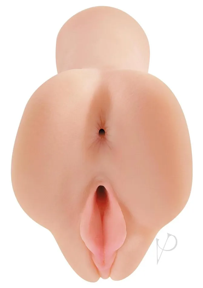 Pipedream Extreme Toyz Vibrating Freshman Fuckhole Masturbator with Bullet and Wired Remote Control Pussy and Butt Vanilla Pipedream Extreme Toyz Male Sex Toys