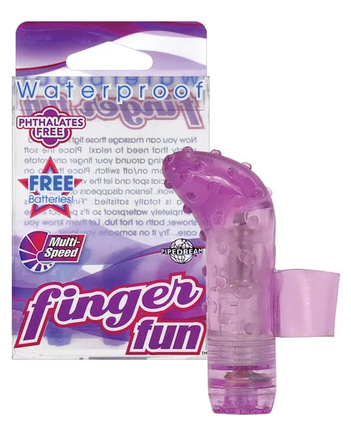 Pipedream Finger Fun GSpot Massager Purple Vibrators Pipedream Finger Fun GSpot Massager Purple Vibrators