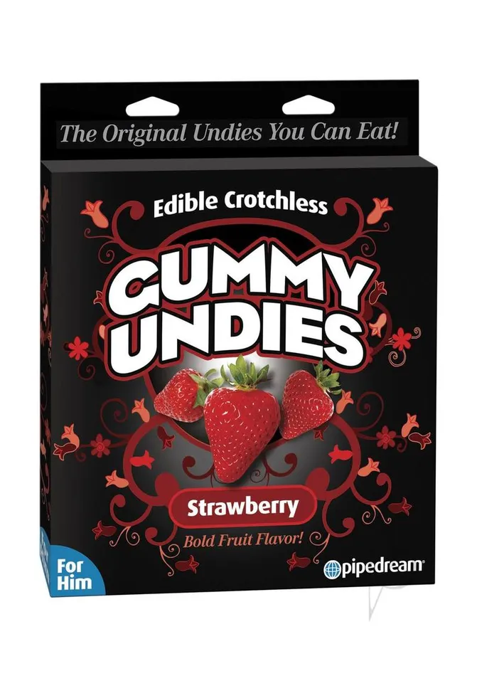 Pipedream Male Sex Toys Edible Male Gummy Undies Strawberry