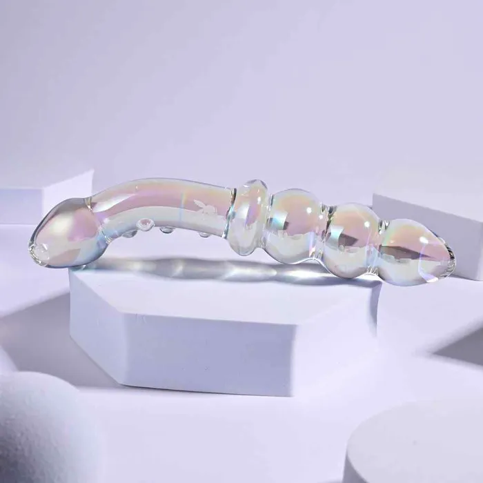Playboy Pleasure Dildos Playboy Pleasure Jewels Double Ended Glass Dildo 17cm