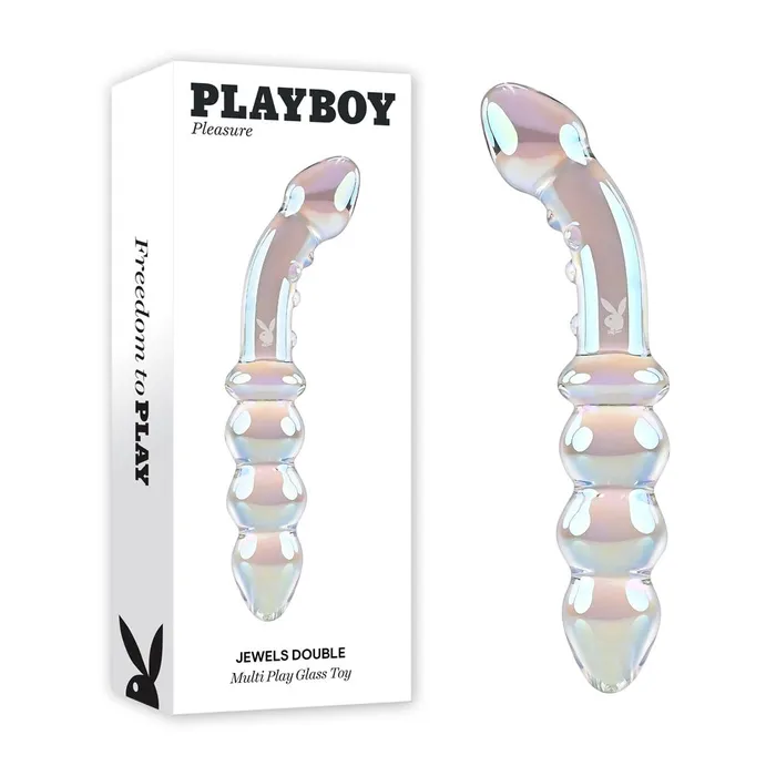 Playboy Pleasure Dildos Playboy Pleasure Jewels Double Ended Glass Dildo 17cm