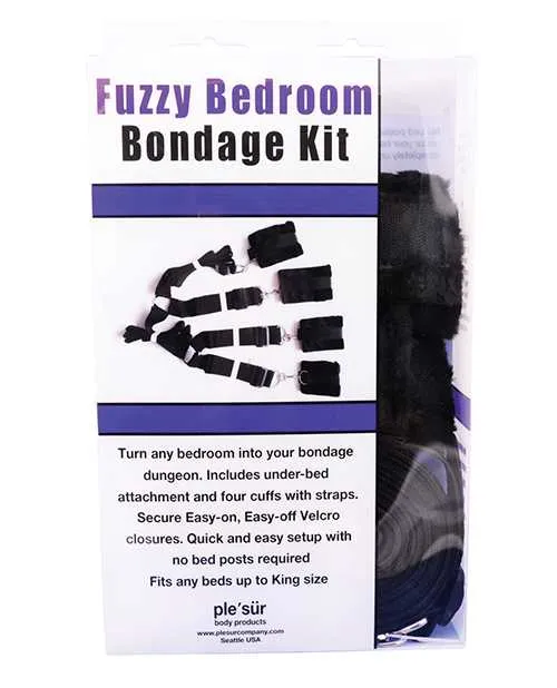 Plesur Fuzzy Bedroom Bondage Kit Black Plesur Anal Plesur Fuzzy Bedroom Bondage Kit Black Plesur Anal