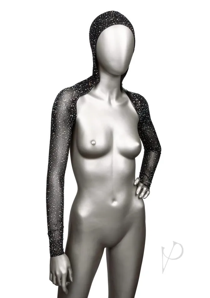 Plus Size Radiance Radiance Hooded Shoulder Shrug Plus Size Black