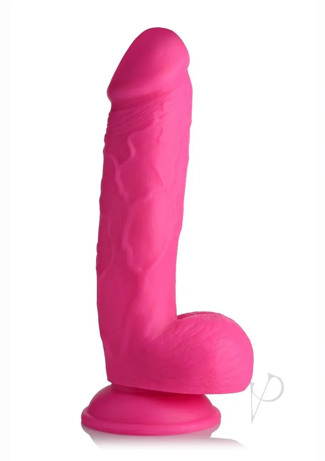 Pop Peckers Female Sex Toys Pop Peckers Dildo with Balls 825in Pink