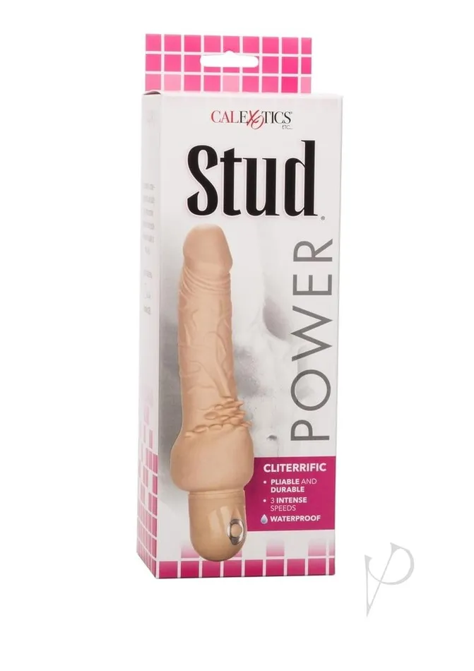 Power Stud Cliterrific Vibrating Dildo Vanilla Studs Dildos