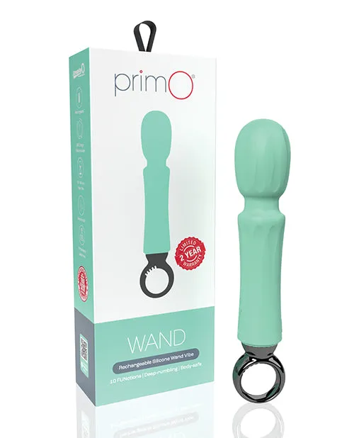 Prim O Vibrators PrimO Rechargeable Silicone Wand Teal