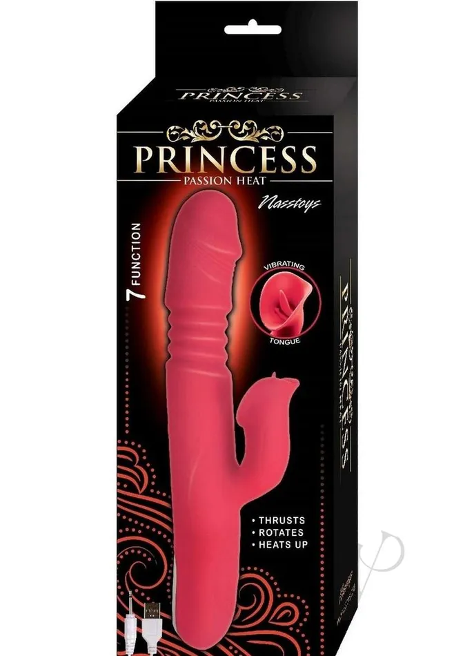 Princess Female Sex Toys Princess Passion Heat Rechargeable Silicone Warming Vibrator with Clitoral Wheel Coral Princess Female Sex Toys Princess Passion Heat Rechargeable Silicone Warming Vibrator with Clitoral Wheel Coral