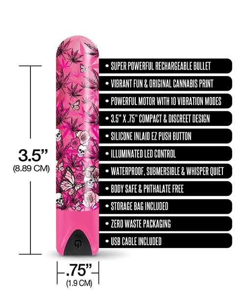 Prints Charming Vibrators Buzzed 35 Rechargeable Bullet Blazing Beauty Pink Prints Charming Vibrators Buzzed 35 Rechargeable Bullet Blazing Beauty Pink